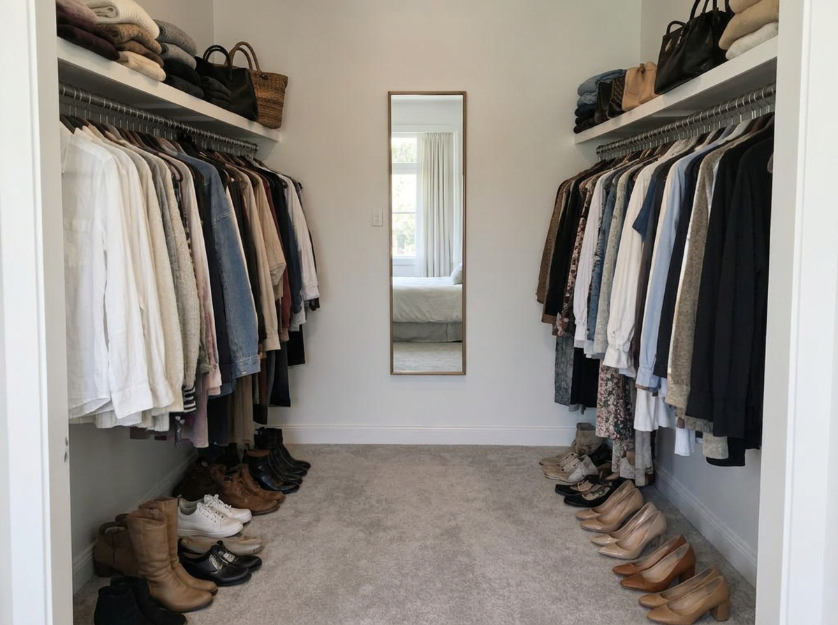 A closet you can see into — after 27Messes organizing