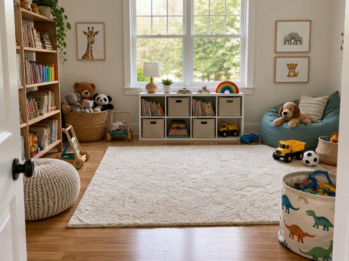 A playroom the kids can reset — after 27Messes organizing